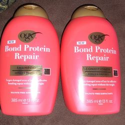 Ogx bond protein repair shampoo and conditioner Bundle