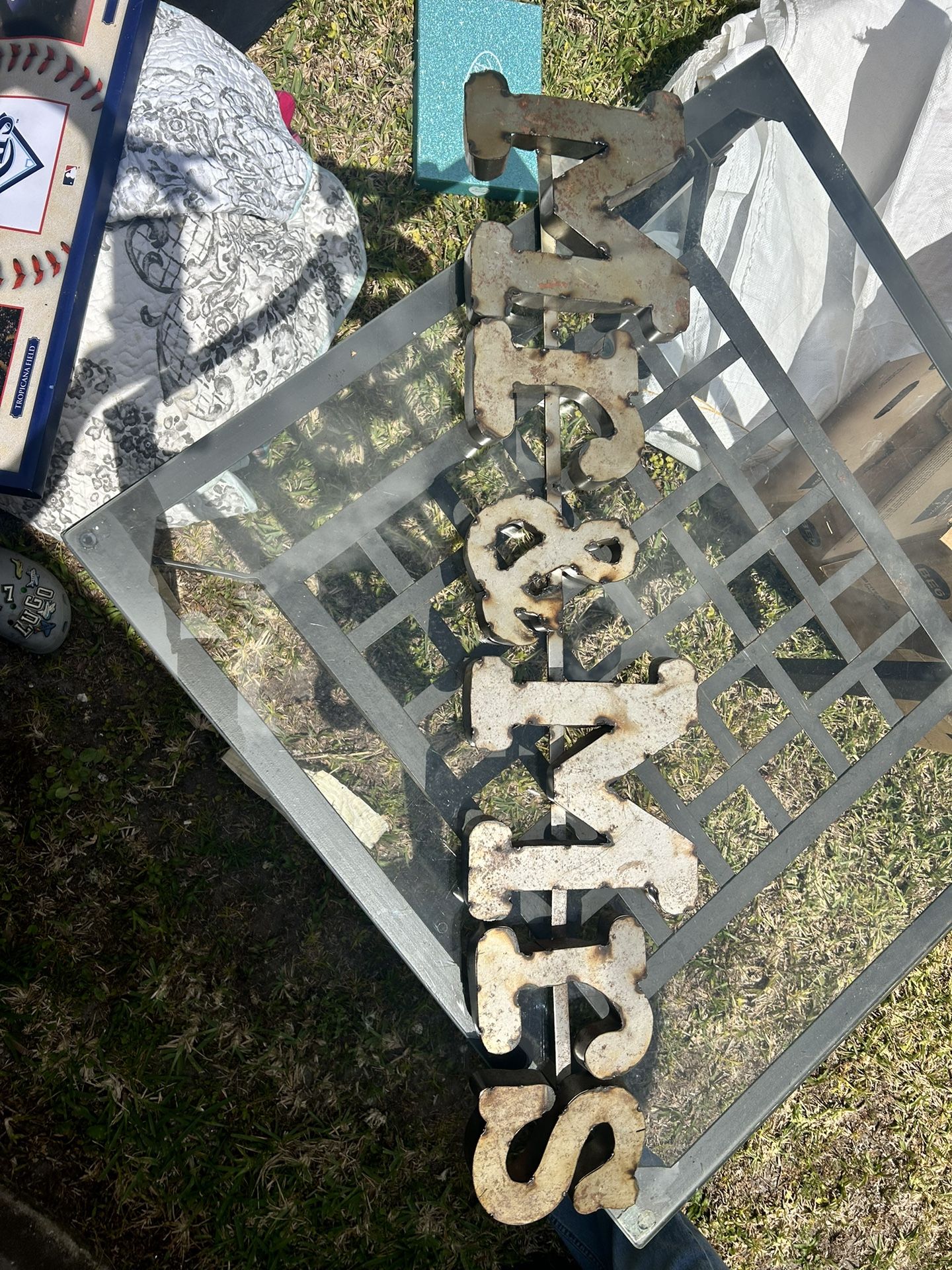 Mr & Mrs Metal Sign
