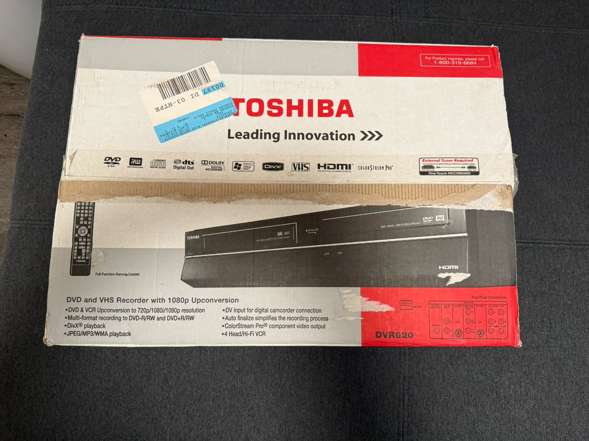 DVD And VHS Recorder With 1080 Upconversion