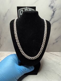8mm 24” VVS D Moissanite Monaco Cuban