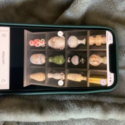 Franklin Mint, 1980’s Treasures Of The Imperial Dynasties Miniature Vase Collection. Perfect Condition With Case