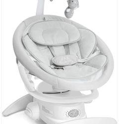 Used Angelbliss 3 in 1 Baby Swing with Motion Detection, Portable Baby Swings for Infants with Removable Rocker & Stationary Seat, Bluetooth Enabled w