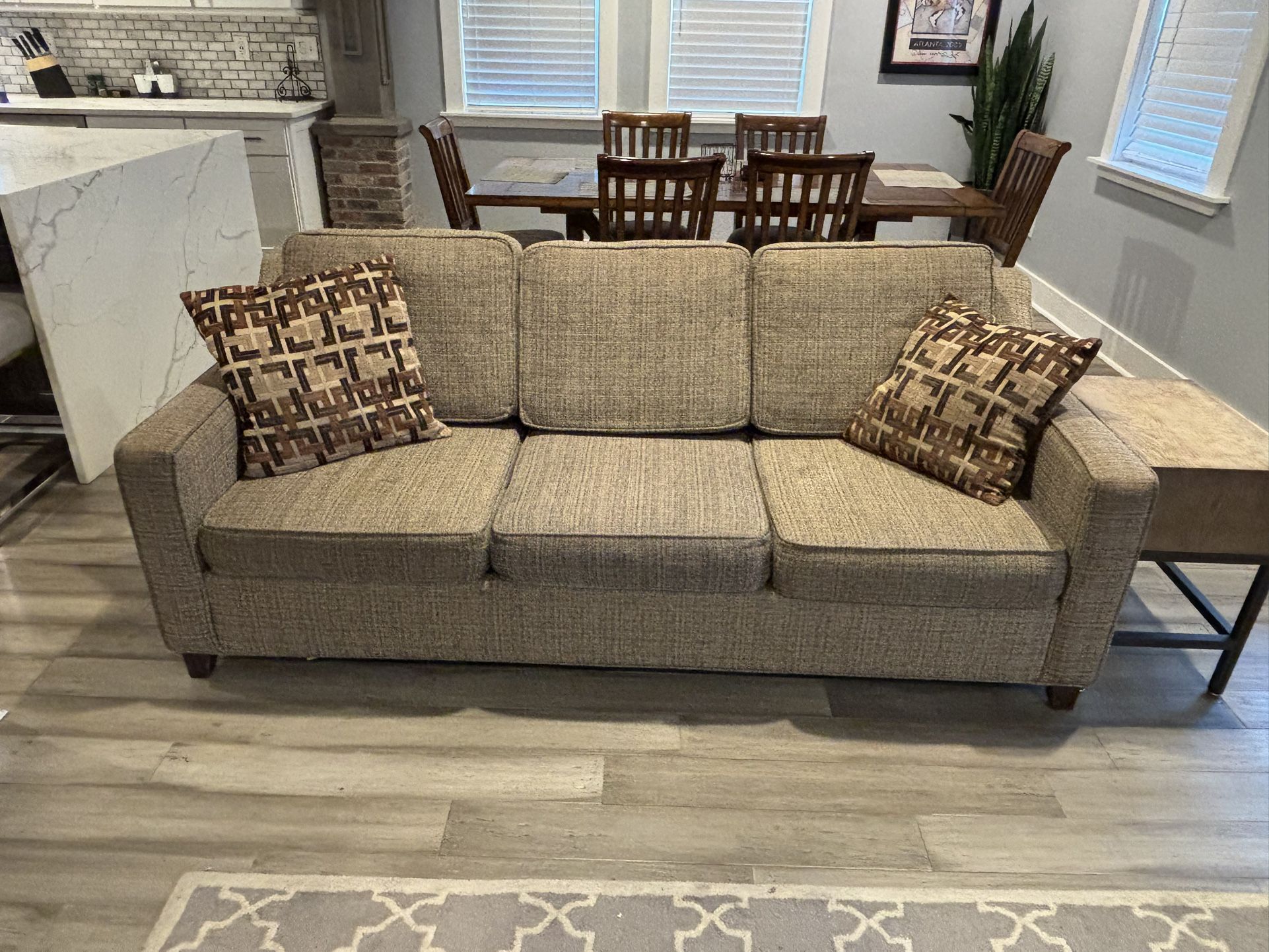 EDGECOMBE By “West Elm”Sleeper Sofa W/Queen Spring Mattress 81”L 36.5”W 31”T Great Con. $1300 New