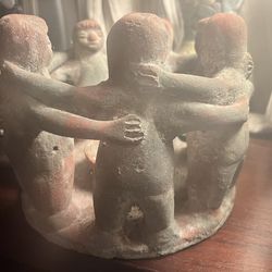 🔥 Circle of Light — Monumental Figurative Ceramic Candle Holder (9 lbs)