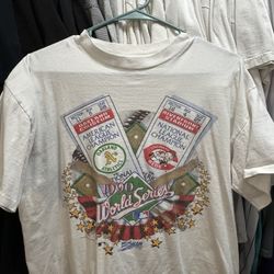 vintage (single Stitch) 1990 Oakland A’s World Series Tee