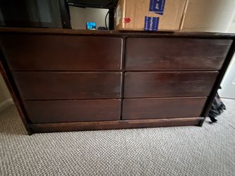 brown 6 dresser drawer