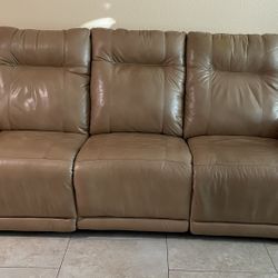 Leather Reclining Sofa by Palliser