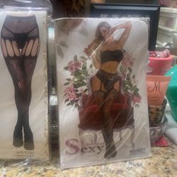 2PAIR DEAL GARTER STOCKING 