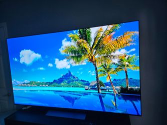 77" LG OLED C4 TV AND soundbar subwoofer