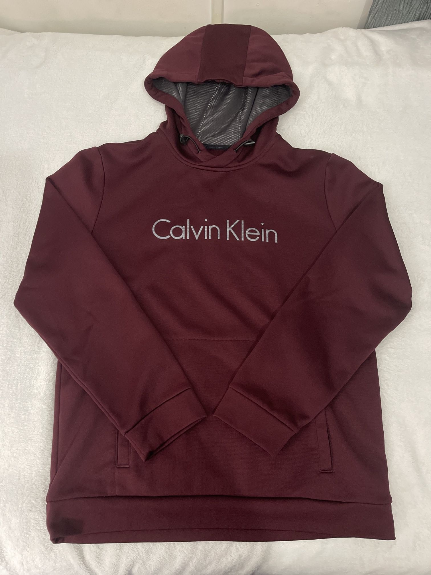 Calvin Klein Hoodie, M Medium Red