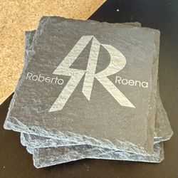 Roberto Roena Laser Engraved Coasters 