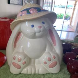 Large Rabbit Cookie Jar 