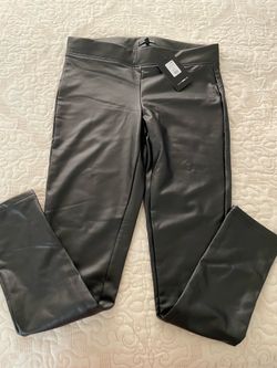 Black leather pants size S/M