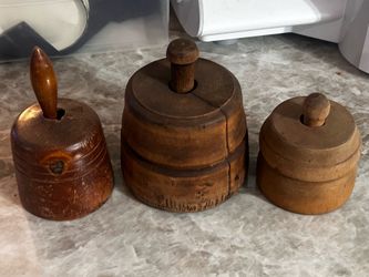 Antique lot of butter molds