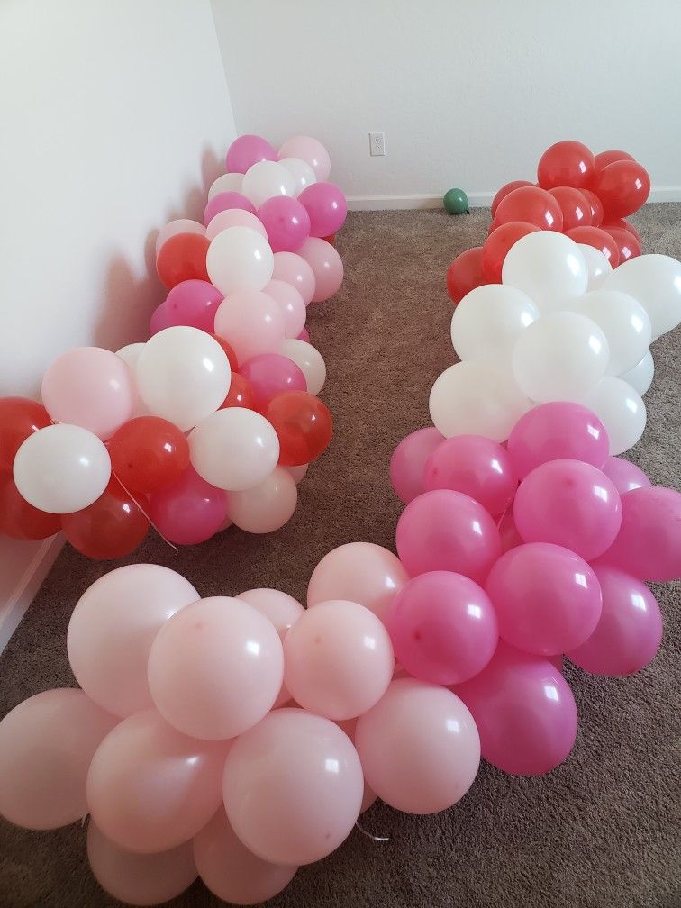 two balloon garlands $25 bucks 