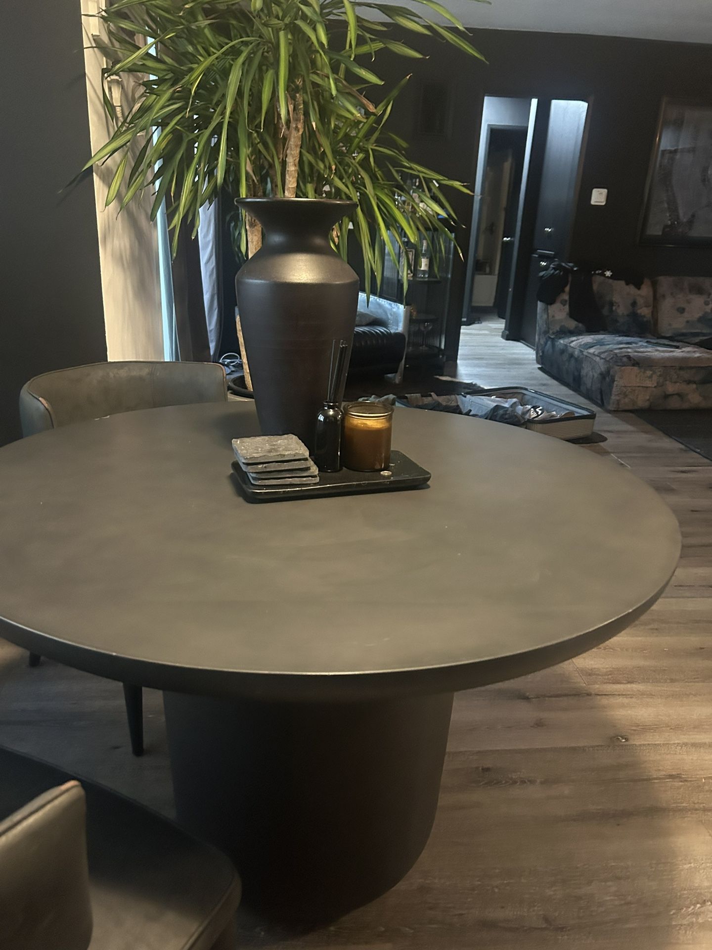 CB2 Concrete Dining Table