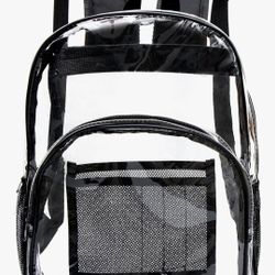 Large Clear Backpack Stadium Approved Clear Bag Adjustable Strap Clear Backpack