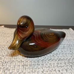 Bundy & Company John E. Bundy Vintage Carved Wood Duck Decoy