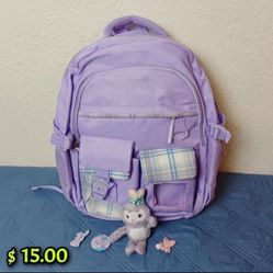 Purple Backpack 
