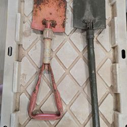 2 Antique Military-Style Folding Shovels/ Entrenching Tools