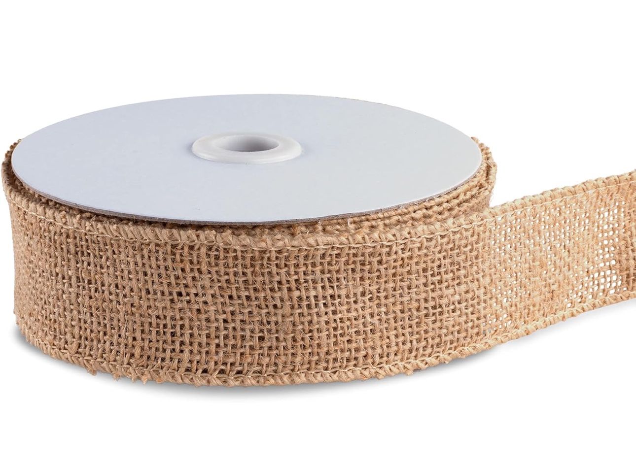 10 Yard Burlap Natural Color Fabric Ribbon Roll for Arts & Crafts 