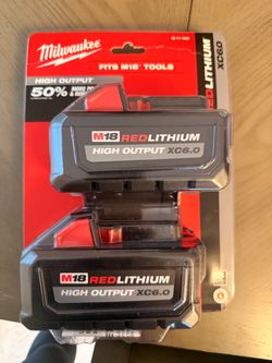 Milwaukee M18 RedLithium High Output XC6.0 Battery 2-Pack