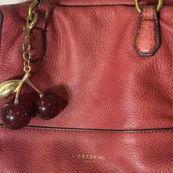 Red Leather Liebeskind Crossbody Shoulder Purse