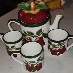 Apple Decor Tea Set 
