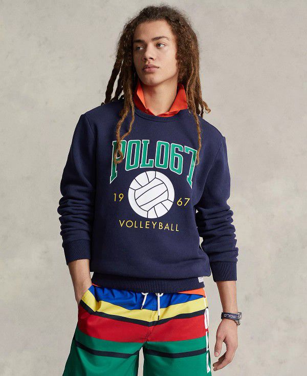 Polo Ralph Lauren Fleece Graphic Sweatshirt Size M - Retail $148