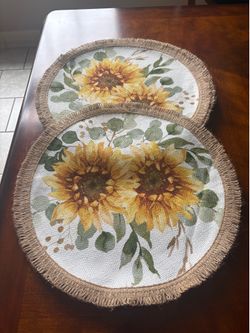 Sunflower 4 Piece Table Mats