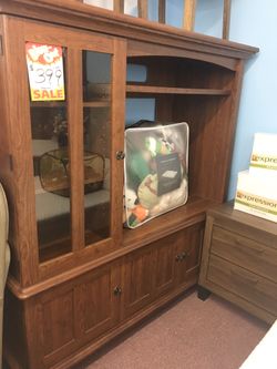 Floor Model Clearance Entertainment TV Stand!