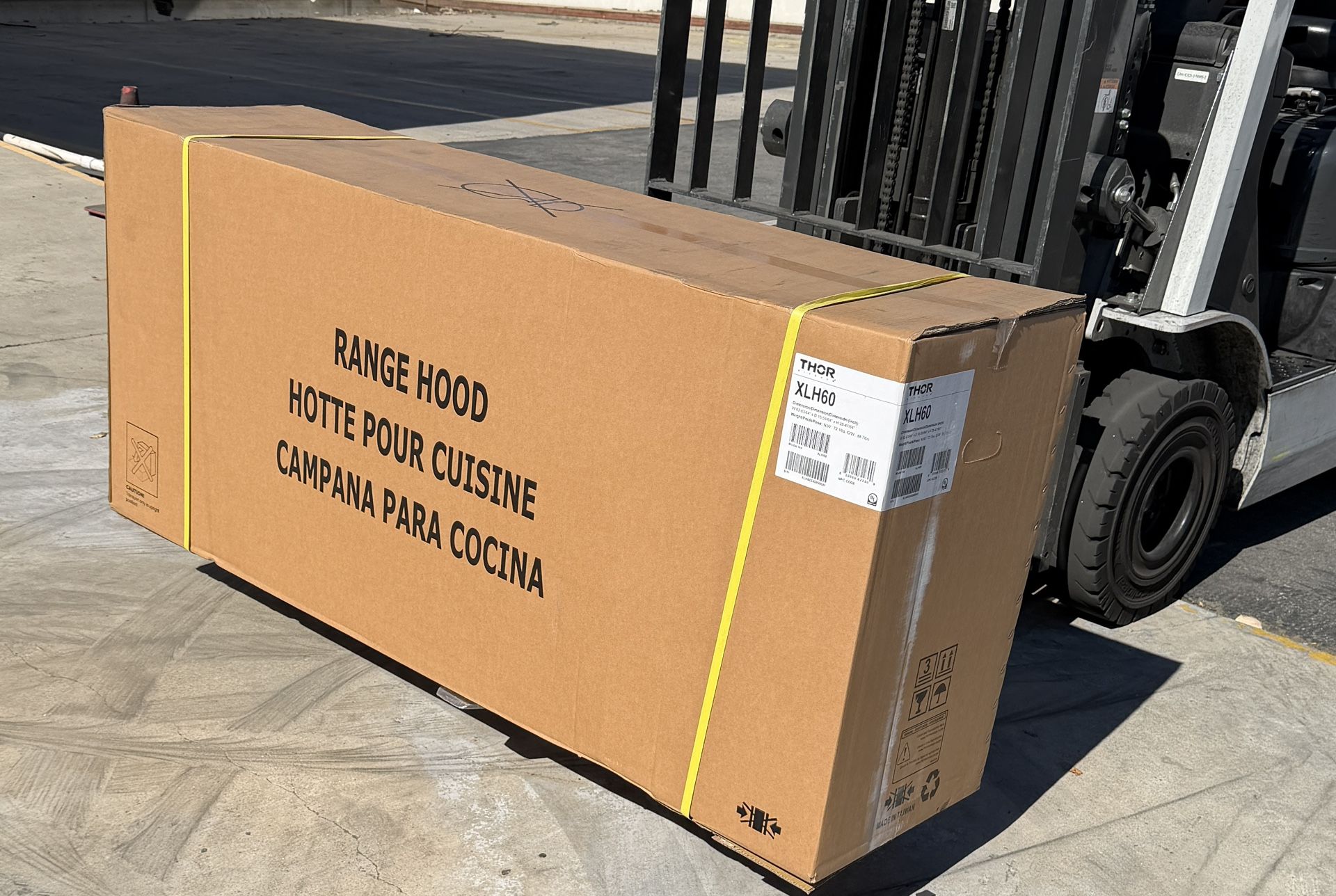 Thor Kitchen X-Series 58-Inch 1200 CFM Range Hood Insert in Stainless Steel (XLH60)