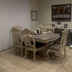 Good Quality Heavy Duty Dinner Table With 6 Chairs $350