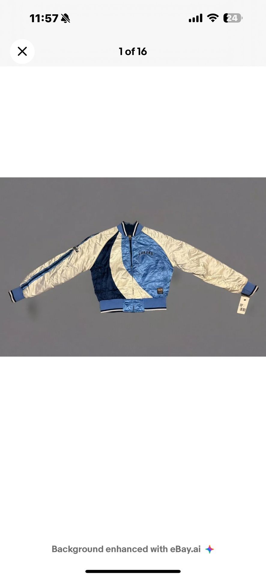 NEW Vintage Hardwood Classic NBA LA Lakers Reversible Jacket for Women Small S