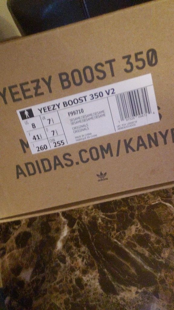 Yeezy Boost 350 "sesame" size 8 original box