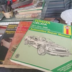 3 Vintage Auto Repair Manuals