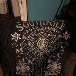 Black And Silver Southpole T Shirt