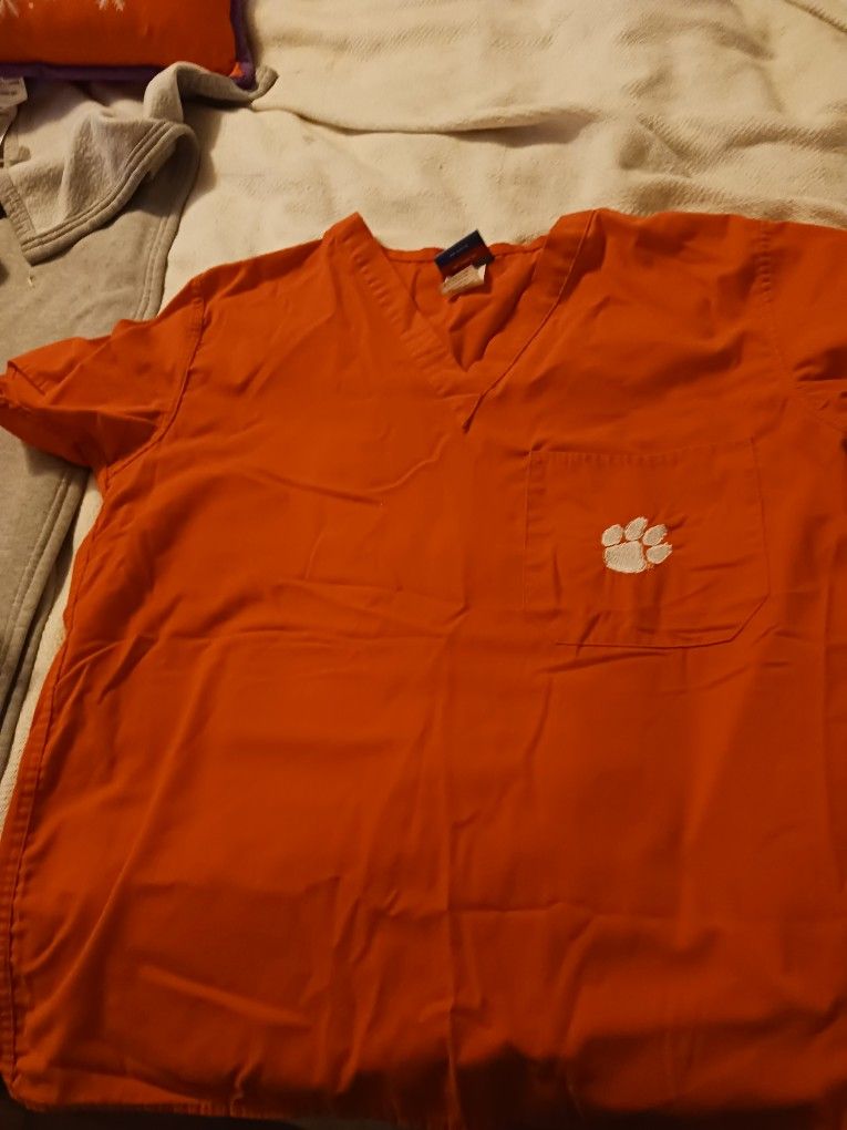 Ladys Nursing Scrub Clemson Size Small