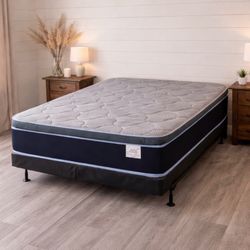 Brand New Full Size Mattress 14” Thick 🌟 Pillow Top – Factory Direct! Also available in Twin, Queen & King. Ask about our Same-Day Delivery 🚚