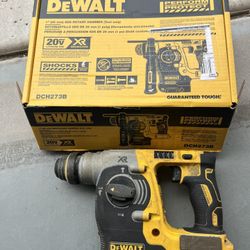 DEWALT 20V MAX XR Cordless Brushless 1 in. SDS Plus L-Shape Rotary Hammer (Tool Only)