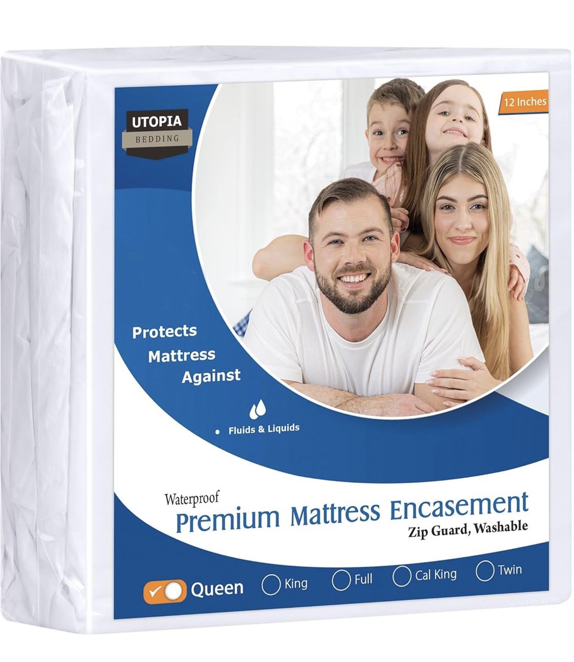 Utopia Bedding Premium Waterproof Zippered Mattress Encasement