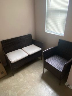 Out door chairs and coffee table