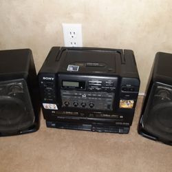 Sony Cd/double Cassette Boombox