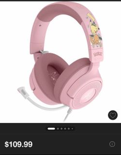 Razer Pokemon Pikachu and Evee gaming headset