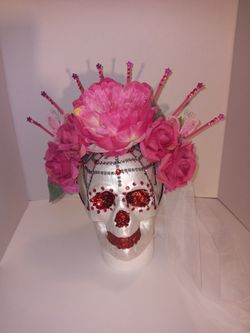 Catrina Pink Flower CROWN