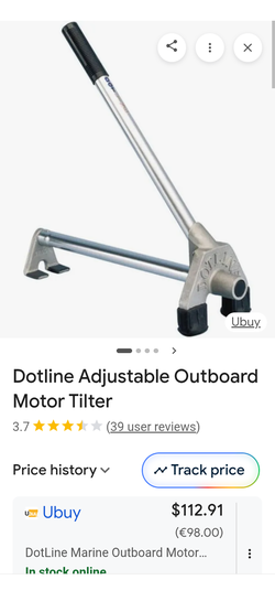 Outboard manual tilt