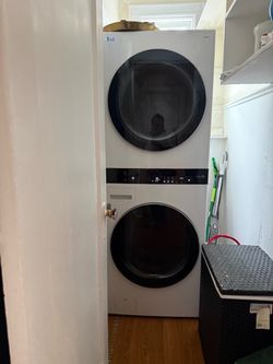 LG ThinQ Stacked Washer Dryer Unit