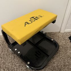 Austin Tools Padded Rolling Garage Stool