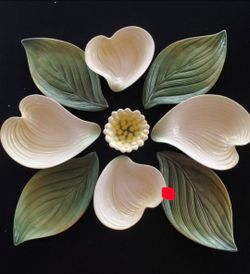 Rare Vintage Franz Collection Autumn Memories Dogwood 9 Piece Dish FZ01723 new in original box! Serious buyers only! No low ballers! HAND PAINTED BEAU