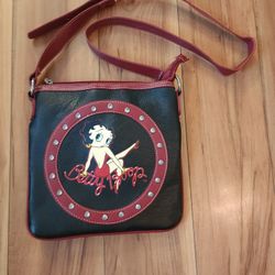 Betty Boop Rhinestone Crossbody Purse